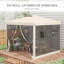 Auvent avec moustiquaire 10 pi x 10 pi Outsunny