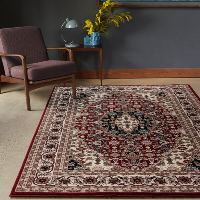 Tapis beige / rouge Holliwood