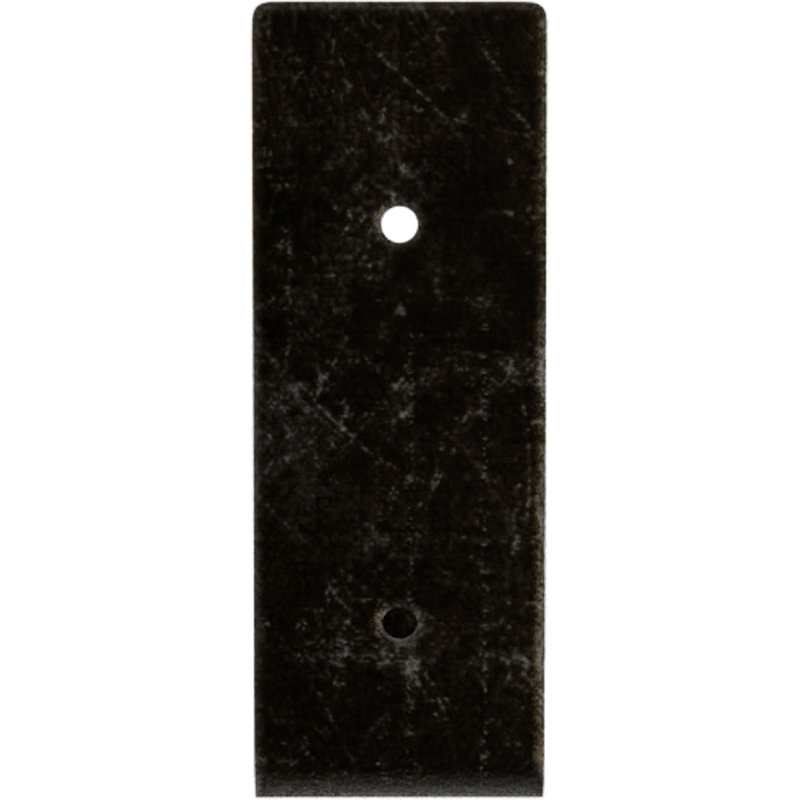 Support de tablette en acier, H 5 po x l 2 po x P 6 po, Argenté antique chaleureux