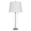 Lampe de table en verre - abat-jour blanc