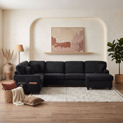 Modular Sectional Sofa with Movable Ottoman