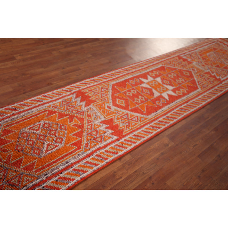 Tapis turc Oushak fabriqué à la main à motif turc 3 x 12