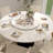 59" Marble Round Dining Table-672415465