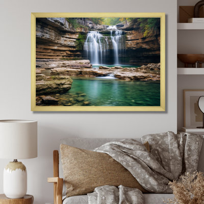 Falls Creek Of Lake Catherine Arkansas I, reproduction d'art sur toile