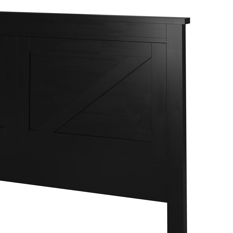 Faulkner Solid Wood Headboard, Full, Black