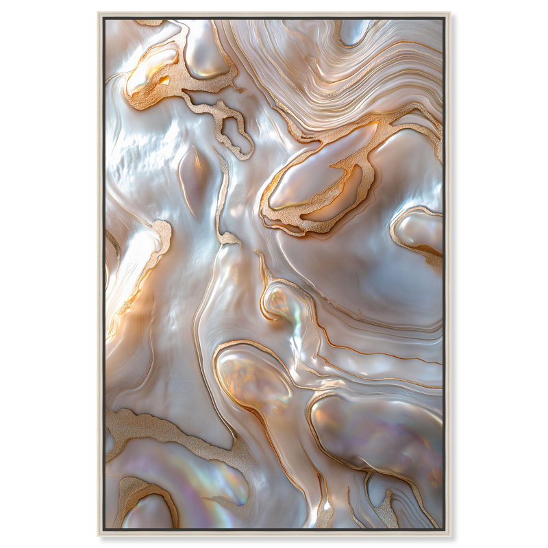 Décoration murale Flode Preciousness I par Art Remedy, Black, H 16 po x l 11 po, Cadre flottant