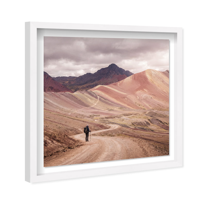 On My Way Print by Oliver Gal, 41.5" H x 41.5" W, White Shadowbox