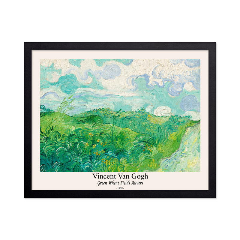 Van Gogh - Champ de blé vert Auvers No1, Unframed, Poster, 08"H x 10"W