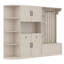 Armoire polyvalente avec beaucoup de rangement et configuration en forme de L, pour organiser et économiser de l'espace dans n'importe quelle pièce-121083194