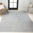 Andella High-Low Minimalist Curve Geometric Light Blue/Cream Indoor/Outdoor Rug-1478366599