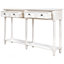 Console Console facile à assembler avec deux tiroirs de rangement et une tablette inférieure pour le salon et le vestibule-829010669