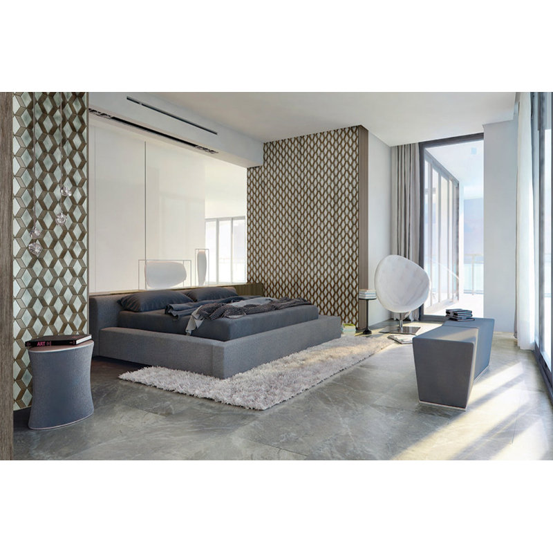 Marble 24" x 48" Porcelain Marble Look Wall & Floor Tile, Gray