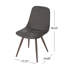 Chaise de salle à manger avec pieds recouverts de poudre-848913655