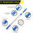 6' Telescopic Pole, Aluminum, Adjustable 3.5 - 6' length with Click / Lock Adapter Cone, 3 Pack