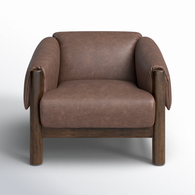 Napoli Leather Armchair by AllModern