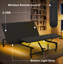 Base de lit réglable Base de lit pour grand lit avec télécommande sans fil inclinée tête et pied 4 ports USB, veilleuses sous le lit, moteur noir sans gravité