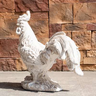 23.23" MGO Rooster Garden Statue