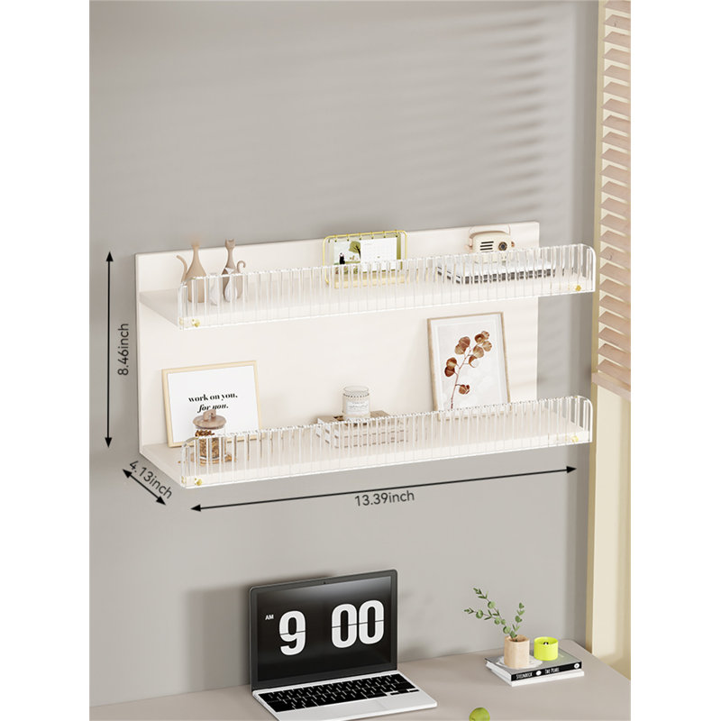 Branan Floating Shelf, 8.46" H x 13.39" W x 4.13" D