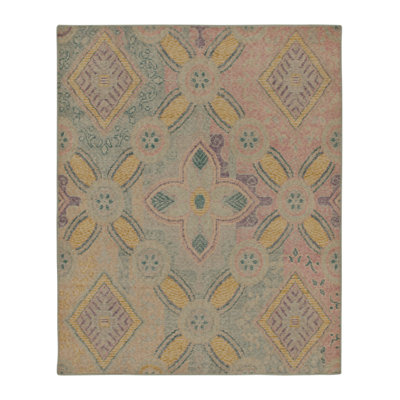 One-of-a-Kind 4' X 4'11" No Wool Area Rug in Gold