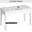 Duet Piano Bench In White, With Comfortable Faux Leather Padding And Wooden Frame White Seat Foundation For Duets Practice