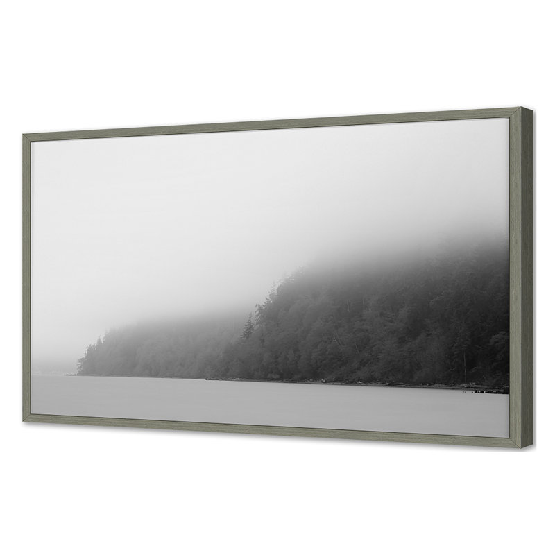 Misty Shores Print by Bisig, Steve, Gray Single Picture Framed, 32'' H x 48'' W