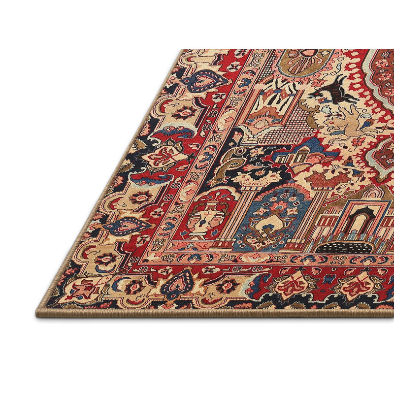 Tapis rouge à motif sud-ouest, Rectangle 2 pi x 5 pi