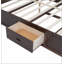 Lit plateforme très grand multi-rangement en bois-1247569903