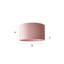 20cm H Velvet Drum Pendant Shade ( Screw On )-137702864-188958262