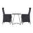 Luisana 2 - Person Wicker Patio Dining Set with Square Table