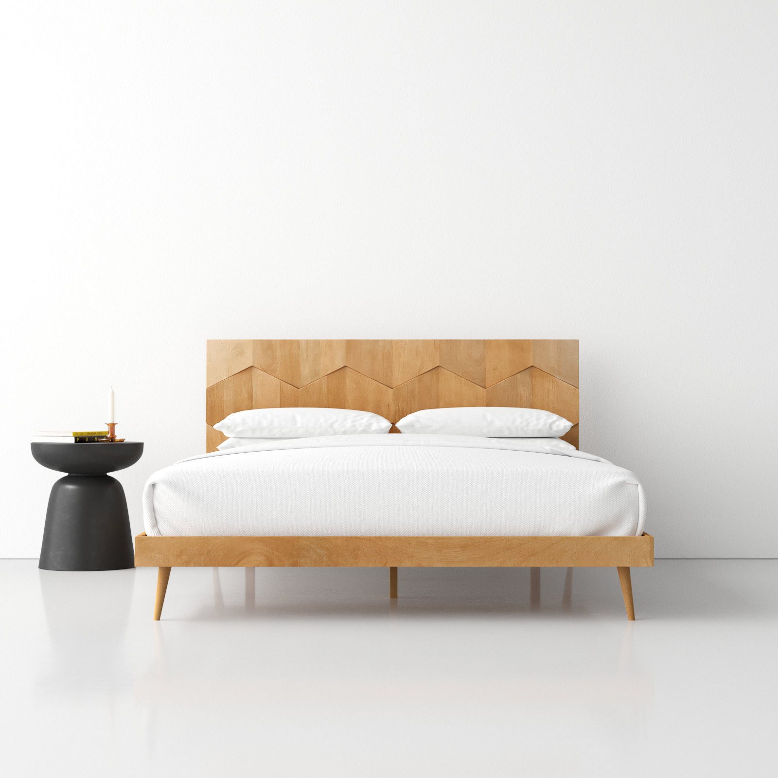 Alice Solid Wood Bed, Queen
