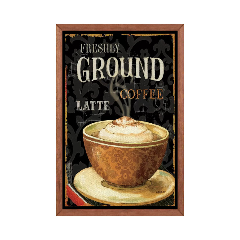«Today's Coffee II» par Lisa Audit - impression d'art graphique, H 40 po x l 26 po x P 1,5 po