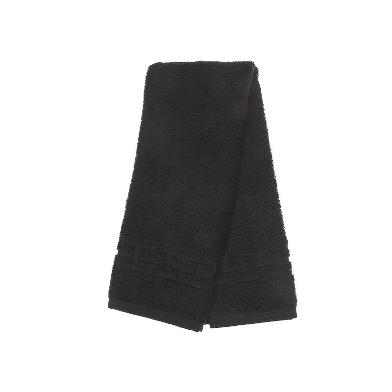 Cotton Blend Hand Towel, Black