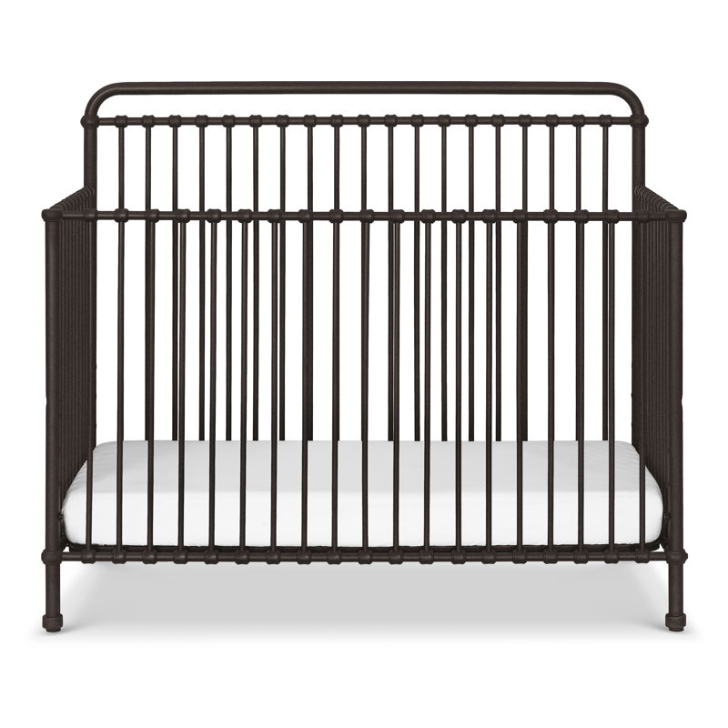 Vintage Iron Black Convertible Toddler Crib