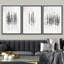 "Minimal Botanical", illustration de pins noirs et blancs, photos de bois de ferme rustique moderne, impression encadrée sur toile giclée, 3 pièces "16" x 24 "x 3 pièces, 24" x 36 "x 3 pièces-91260040-119385192