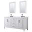 Meuble-lavabo double 72 po avec plateau en quartz et miroir Daria-100481607-100481609-100501908