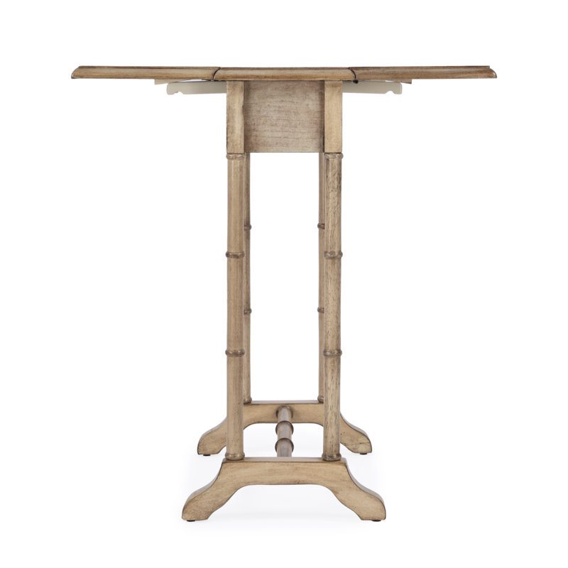 Darrow Drop-Leaf Side Table, Antique Beige