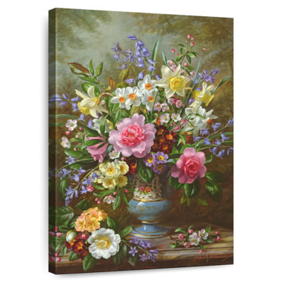 Harnek Bluebells, jonquilles, primevères et pivoines
