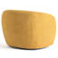 Chaises d'appoint pivotantes rembourrées Coheman, fauteuil demi-tonneau pivotant Boucle, fauteuils pour petits espaces-338633614