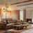 70'' Farmhouse 3-Light Dimmable Floor Lamp with Cage Shades and LED Bulbs
