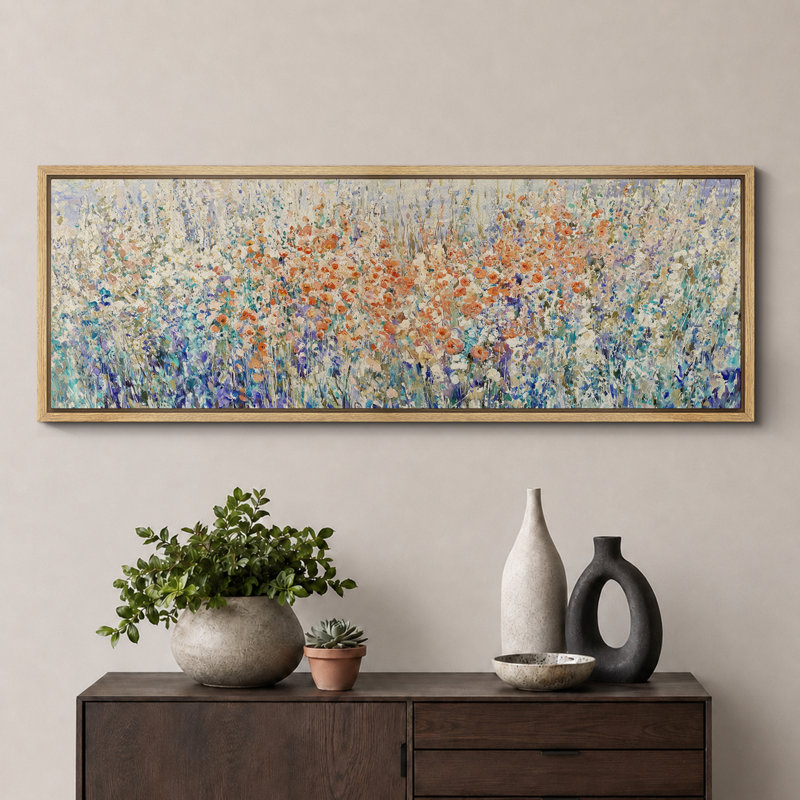 Impressionniste impressionnant, impression sur toile encadrée, H 20 po x l 60 po, Naturel