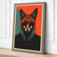 Fox-Headed Figure Modern - Wrapped Canvas-379790215-379790225