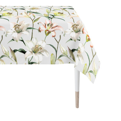 Summertime Rectangle Floral Tablecloth
