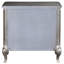 Table de chevet 2 tiroirs champagne antique