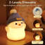 Veilleuse pingouin pour enfants, adorable lampe à DEL avec chapeau et animal, Squishy en silicone de qualité alimentaire, veilleuse rechargeable à intensité variable avec minuterie, cadeau de chevet amusant pour les garçons