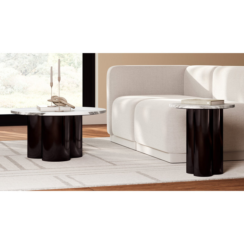 Marbelle - Martie Coffee Table - Toronto Sand Marble Finish