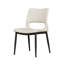 Ensemble de deux chaises de salle à manger confortables et robustes avec conception ergonomique, support de pieds en métal pour espaces multiples