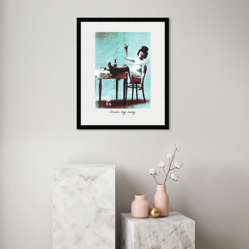 «Excuse My Swag - Floater Frame», impression, H 30 po x l 24 po