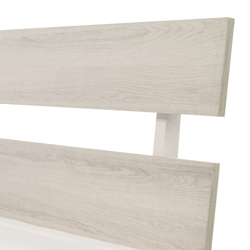 Lit plateforme Dolins, Simple, Blanchies