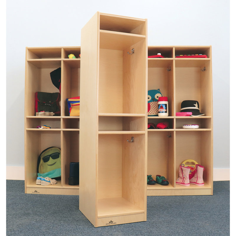 Casier de rangement pour 2 sections