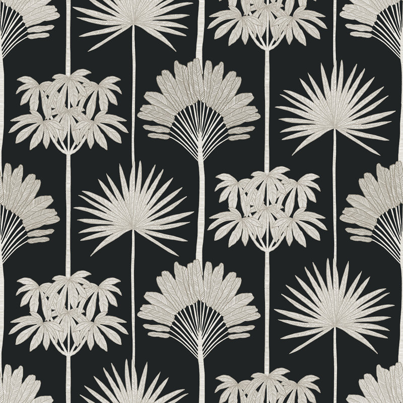 Rouleau de fleurs Popplewell, Noir